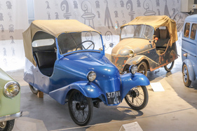 Mochet CM 125 Luxe (1953) - französisches Microcar mit EInzylindermotor und 125 cm3 - Microcars-Sonderschau Pantheon 2022/2023
