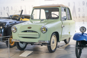 Mochet CM 125 Y (1957) - Kleinstwagen aus Frankreich, Einzylindermotor, 125 cm3 - Microcars-Sonderschau Pantheon 2022/2023