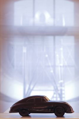 Modell des Porsche 356 - Prototyp Automuseum Hamburg