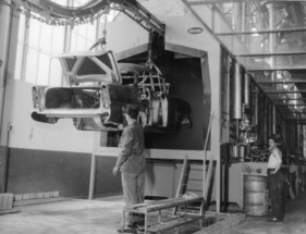 Bild Montage Suisse bei GM in Biel im Jahr 1957