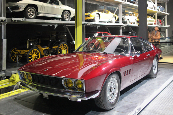 Bild: Monteverdi 375 L Fissore (1971) - im Rahmen der Ausstellung "Faszination Monteverdi" im Verkehrshaus Luzern (6.1.-6.4.2015)