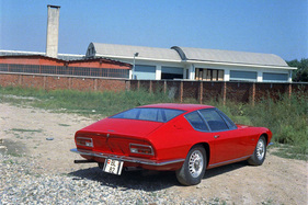 Monteverdi High Speed 375 S (1967) - Prototyp 1001 nach der Fertigstellung noch mit Magnesiumrädern, fotografiert bei Pietro Frua