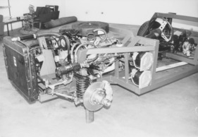 Monteverdi High Speed 375 S (1967) - der eingebaute Chrysler-440-Motor im Fahrgestell