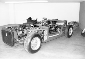 Monteverdi High Speed 375 S (1967) - robustes Fahrgestell mit verschweissten Stahlelementen