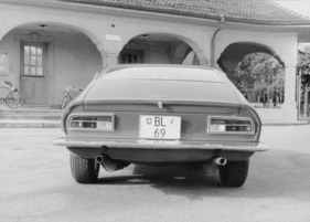 Monteverdi High Speed 375 S (1967) - schlichte Heckgestaltung, kein Heckscheibenwischer (Chassis 1001)