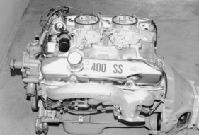 Monteverdi High Speed 400 SS (1967) - als 400 SS mit zwei Four-Barrel-Vergasern, so nie im Produktionsfahrzeug eingebaut