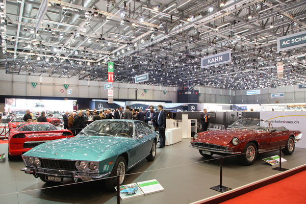 Monteverdi-Stand erinnert an den ersten Auftritt der Marke im Jahr 1967 - Genfer Autosalon 2017