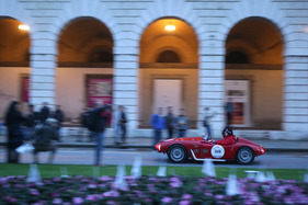 Moretti 750 Sport Bialbero (1956) an der Mille Miglia 2013