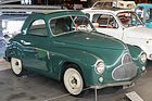 Moretti CITA (1949) - italienische Konstruktion mit Zweizylindermotor und 350 cm3, gebaut von 1947 bis 1949 - Microcars-Sonderschau Pantheon 2022/2023