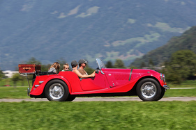 Bild Morgan 4/4 (1968) - mit Kind und Kegel - BCM Mollis 2019