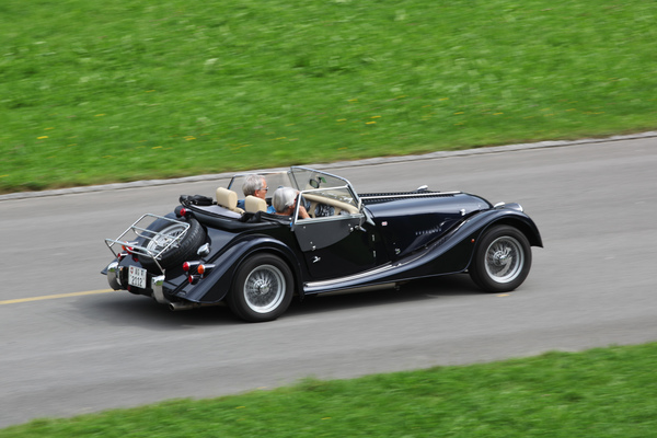 Morgan Plus 8 bei der Abfahrt - British Car Meeting Mollis 2017