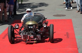 Morgan Three Wheeler (1933) - am Zurich Classic Car Award 2013 auf dem Bürkliplatz in Zürich Morgan Three Wheeler (1933) - am Zurich Classic Car Award 2013 auf dem Bürkliplatz in Zürich