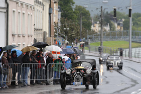 Morgan Three Wheeler Supersport (1934) - am Start in der Sportwagenklasse  - Gaisbergrennen 2013 - Stadt-Grand-Prix in Salzburg am Donnerstag