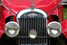 Morgan noch mit dem flachen Kühler - 35. British Car Meeting auf dem Flugplatz Mollis