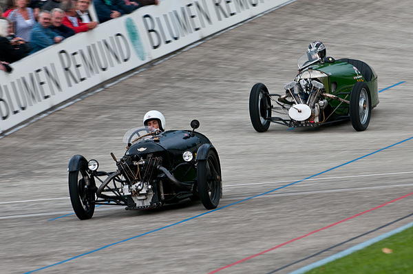 Image: Morning Three Wheeler from 1930 (front) and 1929 - Indianapolis in Oerlikon 2011