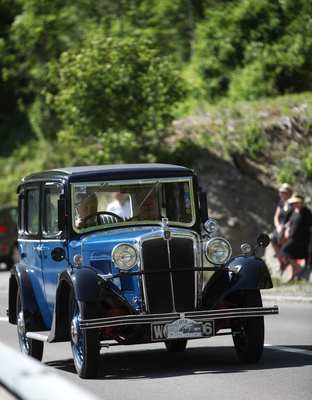 Morris 10/4 Saloon (1933) - auf der Rundfahrt am Samstag Nachmittag - Oldtimer in Obwalden (O-iO) 2019