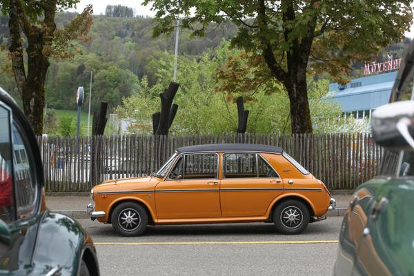 Image: Morris 1300 GT (1970) - sporty ADO16 variant - Oldtimer meeting at the Würenlos highway service area 2022