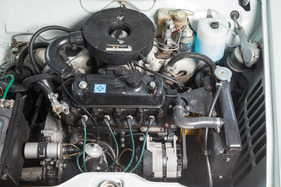 Morris 1300 Traveller Mk3 (1973) - der quer eingebaute Vierzylinder tat in ähnlicher Form auch im Mini Cooper S seinen Dienst