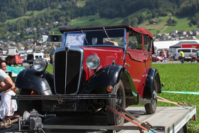 Morris Eight Tourer (1935) - auf Anhänger gezeigt und zu verkaufen für CHF 9500 - BCM 2022