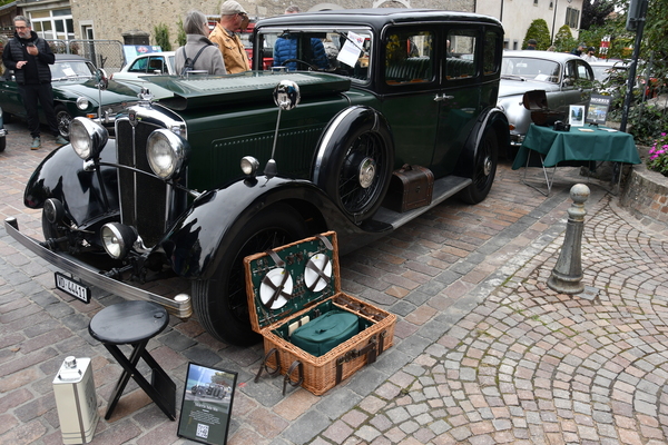 Bild: Morris Isis Six (1934) – Auch Morris aus Oxford produzierte vor dem Zweiten Weltkrieg Wagen der gehobenen Mittelklasse – British Classic Car Meeting St. Prex 2025
