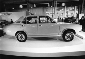 Morris Marina am Genfer Automobilsalon 1972 - ein etwas gar 'biederer Bürger'