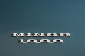 Morris Minor 1000 Tourer (1969) - Schriftzug auf dem Heck