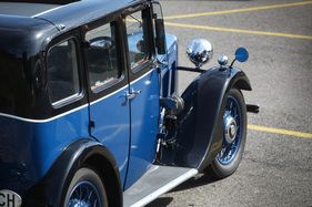 Morris Ten Four (1934) - sichtbare Technik hinter dem Kotflügel - Albisgütli Classic Cars & Bikes August 2022