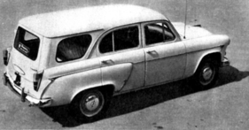 Moskwitch 407 (1958) - Gibt es auch als Kombi mit verlängertem Heck. Moskwitch 407 (1958) - Gibt es auch als Kombi mit verlängertem Heck.