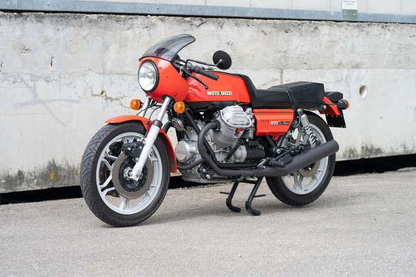 Bild: Moto Guzzi 850 Le Mans I (1977) - als Lot 18 an der Versteigerung "Klassische Automobile & Motorräder" der Oldtimer Galerie in Toffen am 18. Oktober 2025