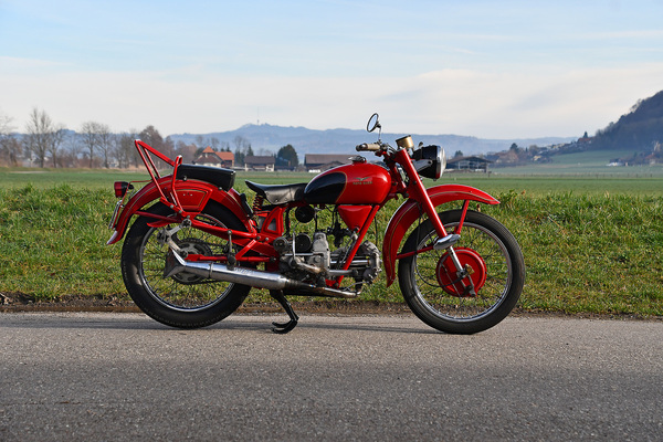 Moto Guzzi Airone 250 (1953) - Lot 107 an der Versteigerung der Oldtimer Galerie Toffen am 23. März 2024