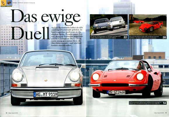 Bild: Motor Klassik 5-2015 - Ferrari gegen Porsche