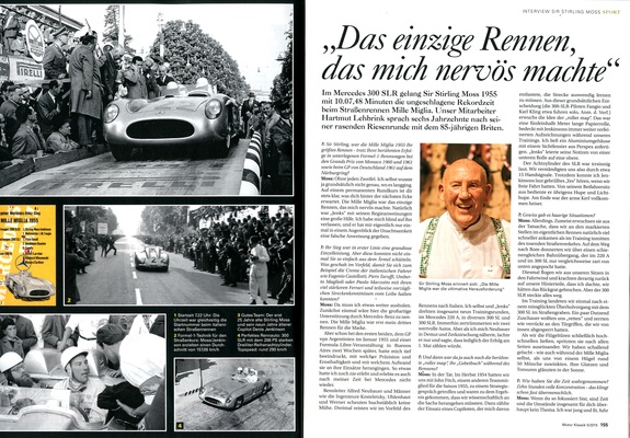 Bild: Motor Klassik 5-2015 - Interview mit Stirling Moss