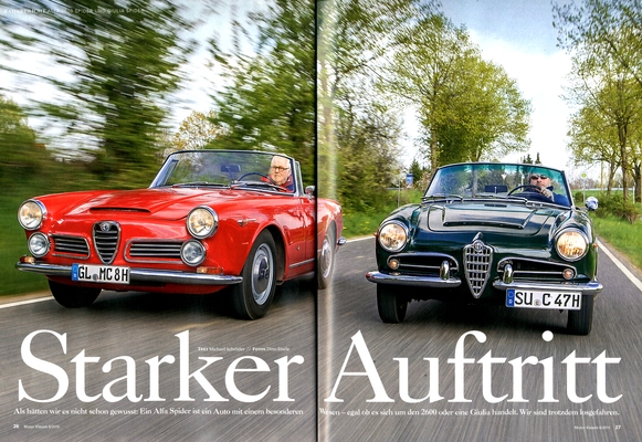 Motor Klassik 6/2015 - Alfa Romeo 2600 Spider und Giulia Spider