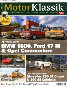 Motor Klassik 6/2018 - Titelblatt
