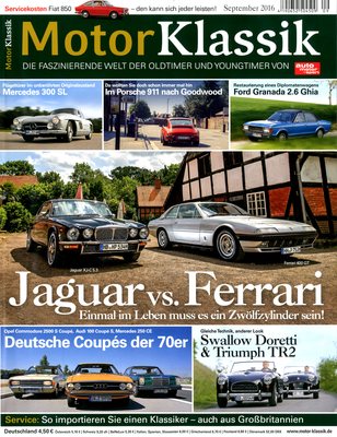Motor Klassik 9/2016 Titelbild