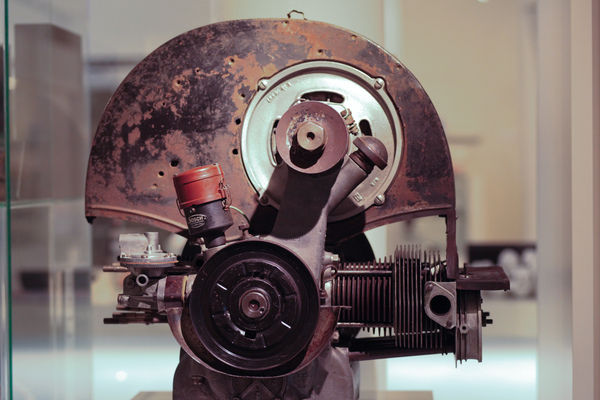 Image: Engine as it was installed in the Berlin-Rome racing car - Prototype Automuseum Hamburg