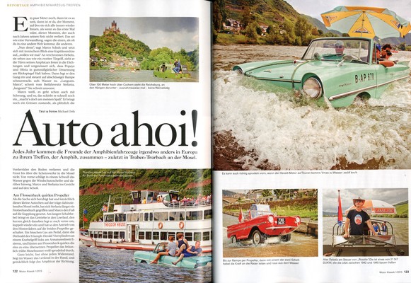 MotorKlassik 1/2015 - Am Amphibienfahrzeug-Treffen "Amphib" über die Mosel