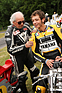 Motorradlegenden Phil Read und Valentino Rossi - Goodwood Festival of Speed 2015