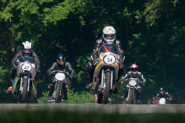 Motorcycles and sidecars at the Solitude Revival 2015