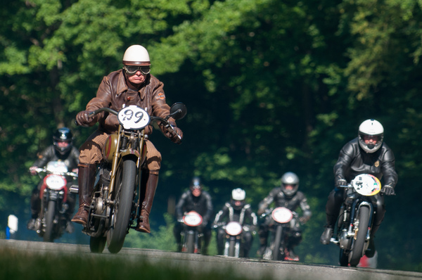Motorcycles and sidecars at the Solitude Revival 2015