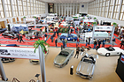 Image: Motorworld Classics Berlin 2019 - View from above of the classic cars on display.