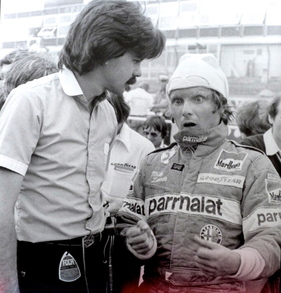 Murray und Lauda (hier allerdings im Gespräch über den Wing-Car BT 48 von1979