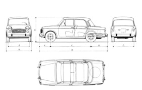 NSU-Fiat Europa (1963) - Dimensionen