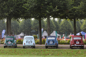 NSU/Fiat Jagst 770 (1963) - gleich vier mal in Reih und Glied, Fiat 600 mit grösserem Motor - 21. Classic-Gala Schwetzingen 2025
