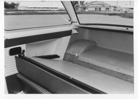 NSU Prinz 1000 L (1965) - Langstreckentest 1965 - Rückbank und Kofferraum