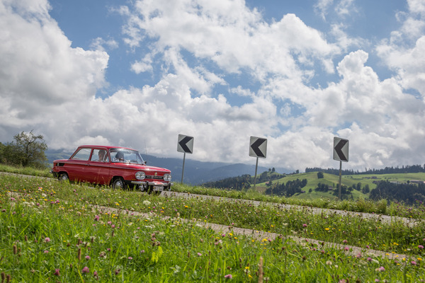NSU Prinz 1000 TT (1967) - an der Jungfrau-Rallye 2014