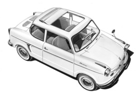 NSU Prinz (1960) - Zeichnung