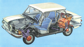 NSU Prinz 4 (1964) - Durchsichtszeichnung (1964)