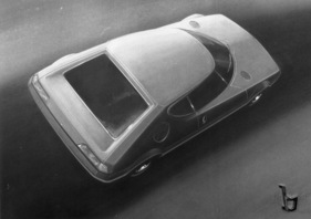 NSU RO 80 Trapeze (1973) - Zeichnung des von Gandini entworfenen Sportwagens