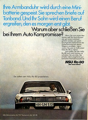 NSU Ro 80 (1969) - Werbung aus dem Jahre 1969